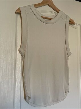 We The Free Sleeveless Ribbed Tank - Cream